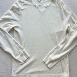 J. Crew Ivory Cotton Linen Beach Men's Sweatshirt